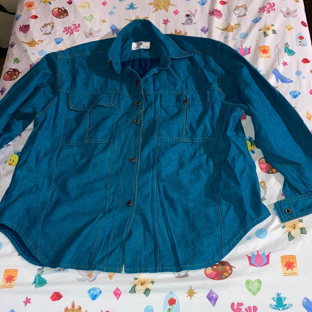 Blue Denim Button-Up Shirt